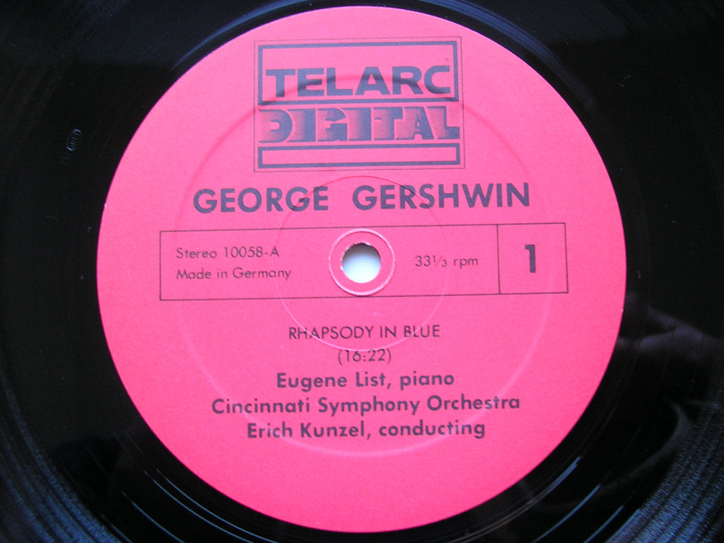 GERSHWIN: RHAPSODY IN BLUE / AN AMERICAN IN PARIS     LIST / CINCINNATI SYMPHONY / KUNZEL     DG-10058