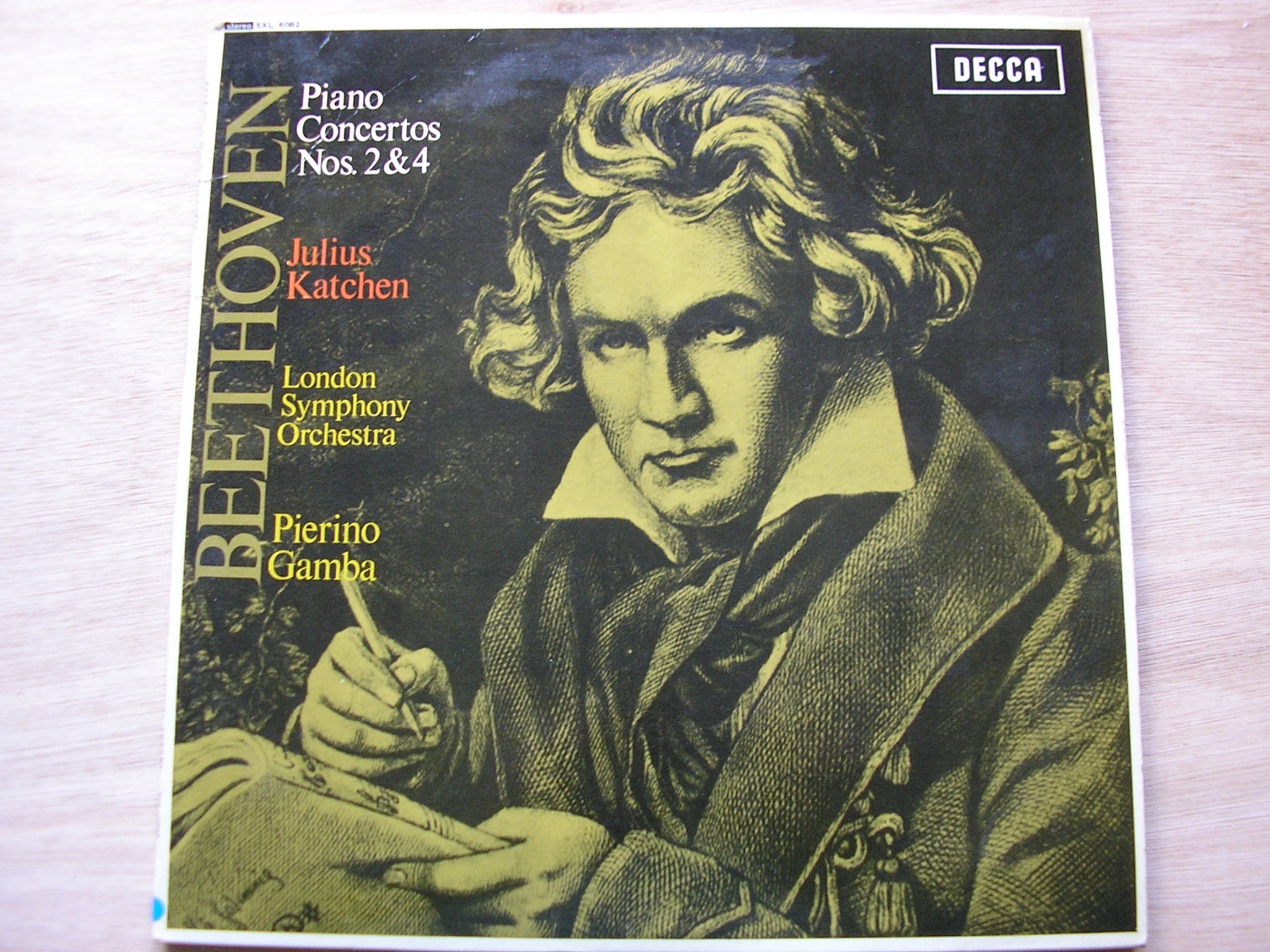 SXL 6082 BEETHOVEN: PIANO CONCERTOS Nos. 2 & 4 KATCHEN / LONDON SYMPHONY / GAMBA