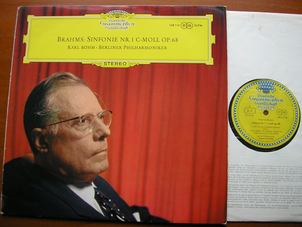 BRAHMS: SYMPHONY No. 1    BOHM / BERLIN PHILHARMONIC   138 113