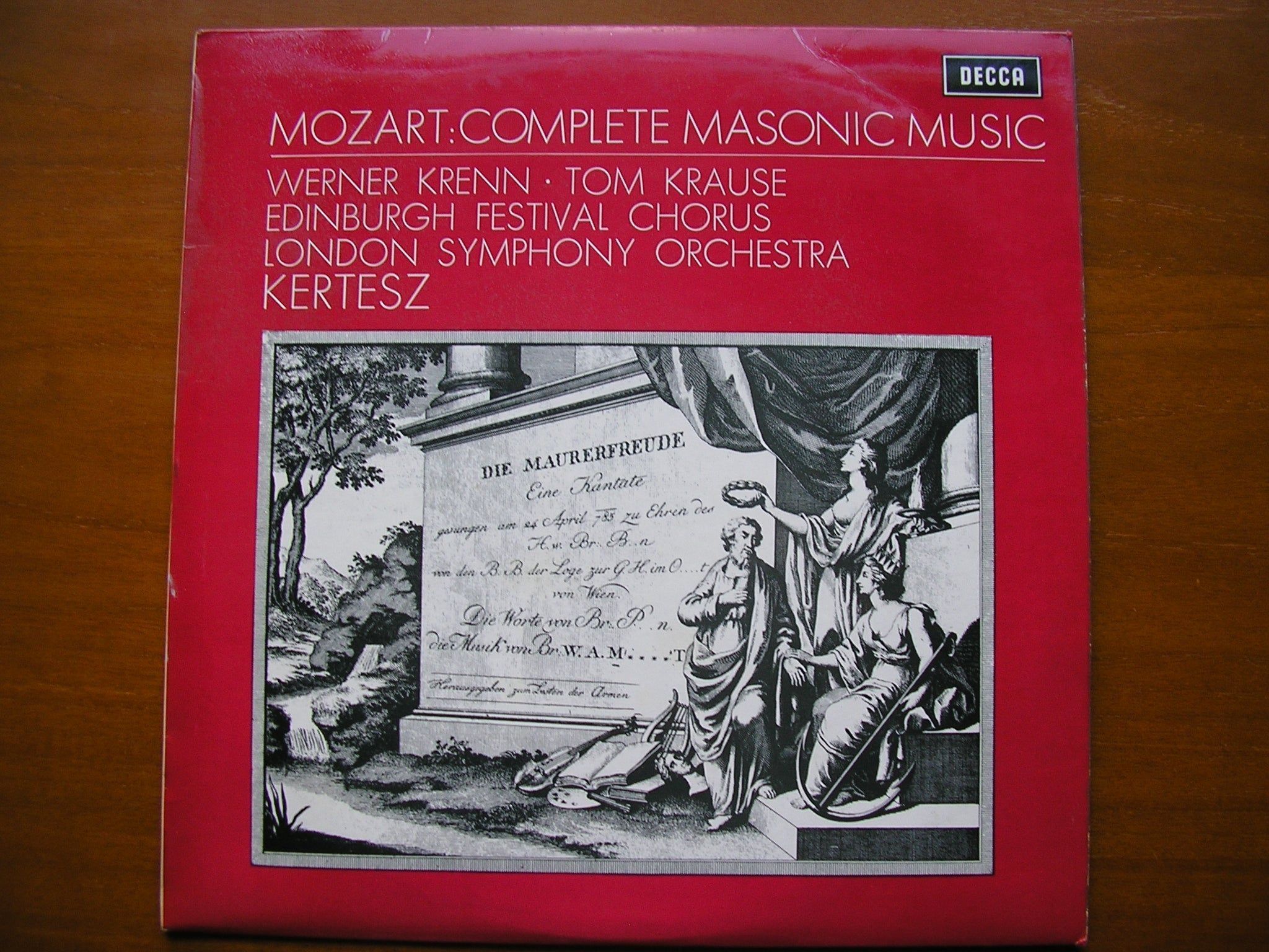 SXL 6409 MOZART: COMPLETE MASONIC MUSIC     KERTESZ / LONDON SYMPHONY    ED3