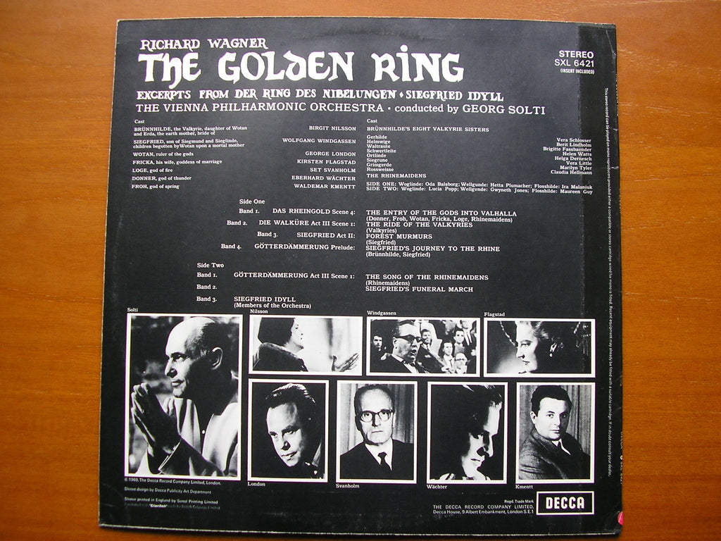 SXL 6421 WAGNER: THE GOLDEN RING     SOLOISTS / VIENNA PHILHARMONIC / SOLTI    ED3