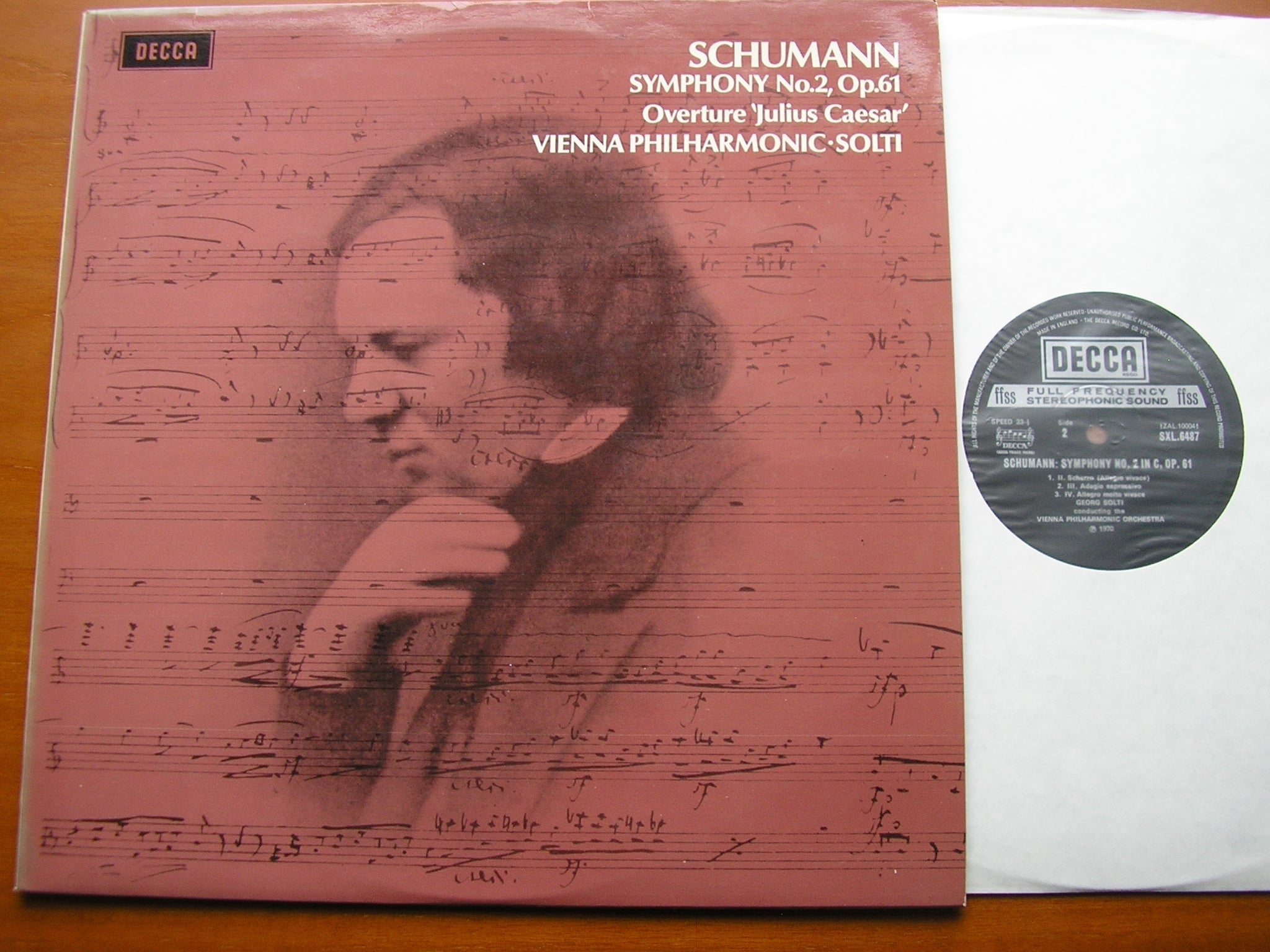 SXL 6487 SCHUMANN: SYMPHONY No. 2 / OVERTURE Julius Caesar SOLTI / VIENNA PHILHARMONIC