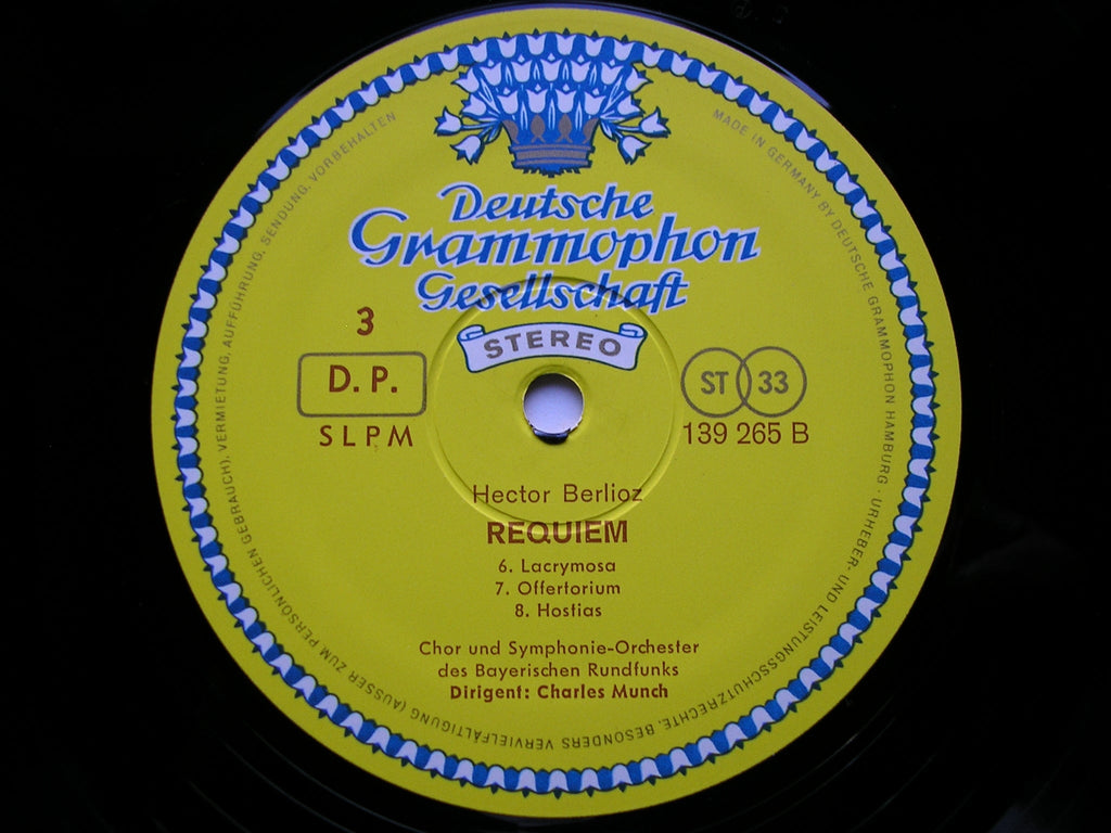 BERLIOZ: REQUIEM     SCHREIER / BAVARIAN RADIO ORCHESTRA / MUNCH      2LP     139 264/5