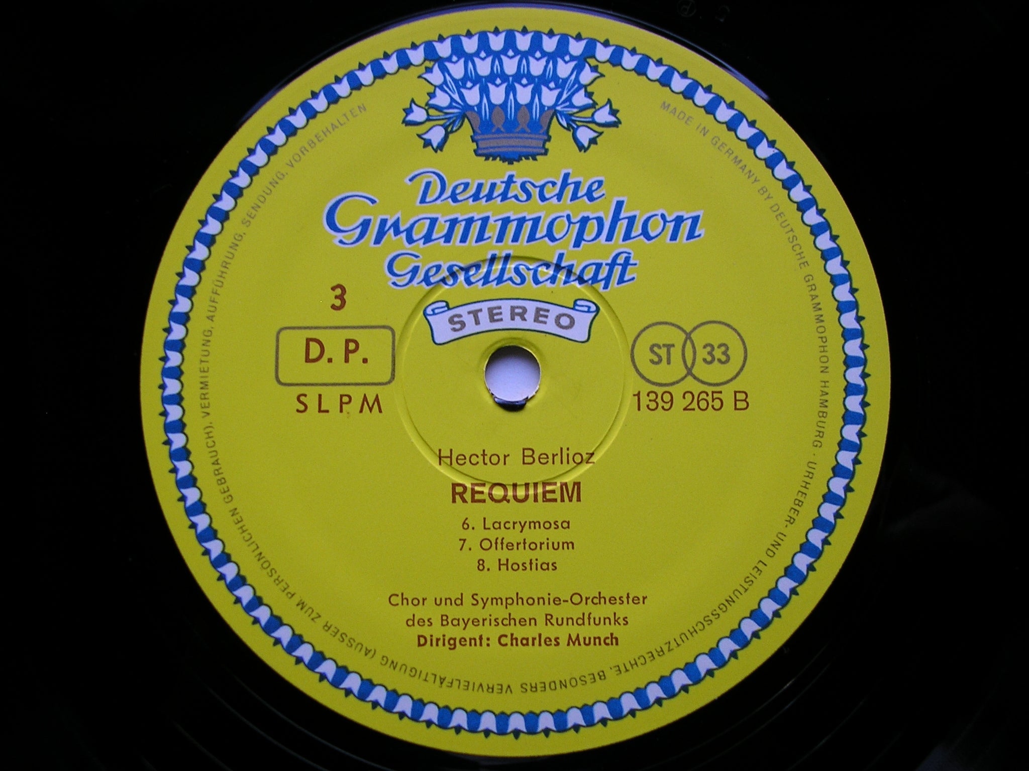 BERLIOZ: REQUIEM     SCHREIER / BAVARIAN RADIO ORCHESTRA / MUNCH      2LP     139 264/5