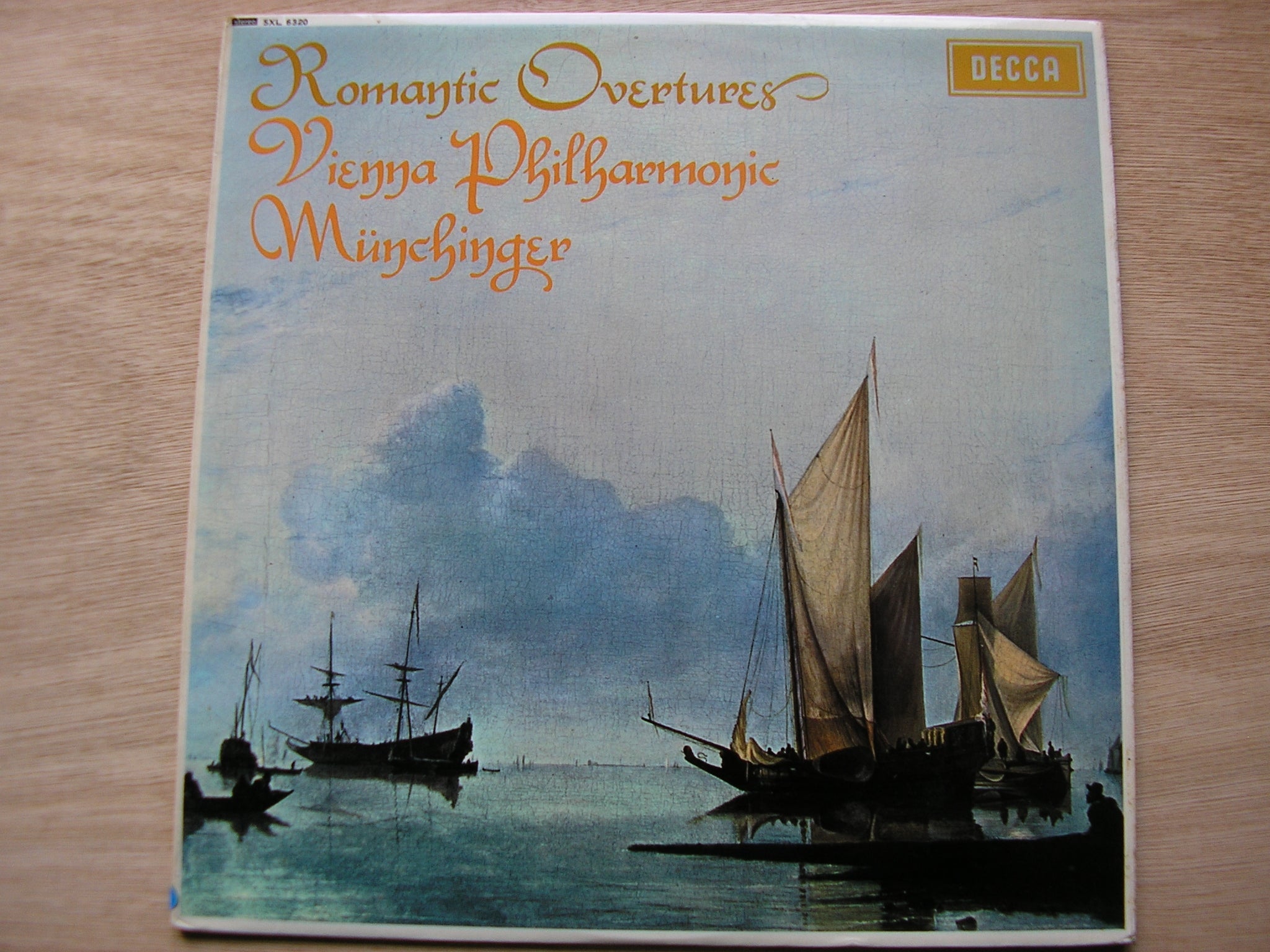 SXL 6320 ROMANTIC OVERTURES: MENDELSSOHN / WEBER / CHERUBINI / SCHUBERT / SCHUMANN VIENNA PHILHARMONIC / MUNCHINGER