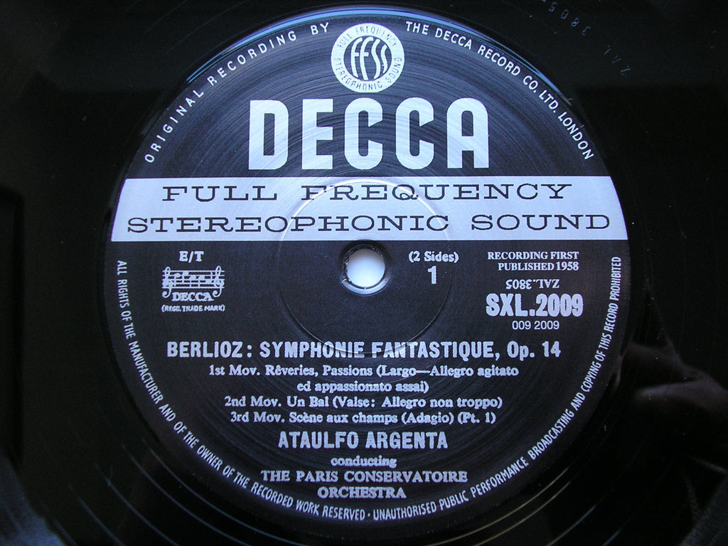 SXL 2009 BERLIOZ: SYMPHONIE FANTASTIQUE ARGENTA / PARIS CONSERVATOIRE