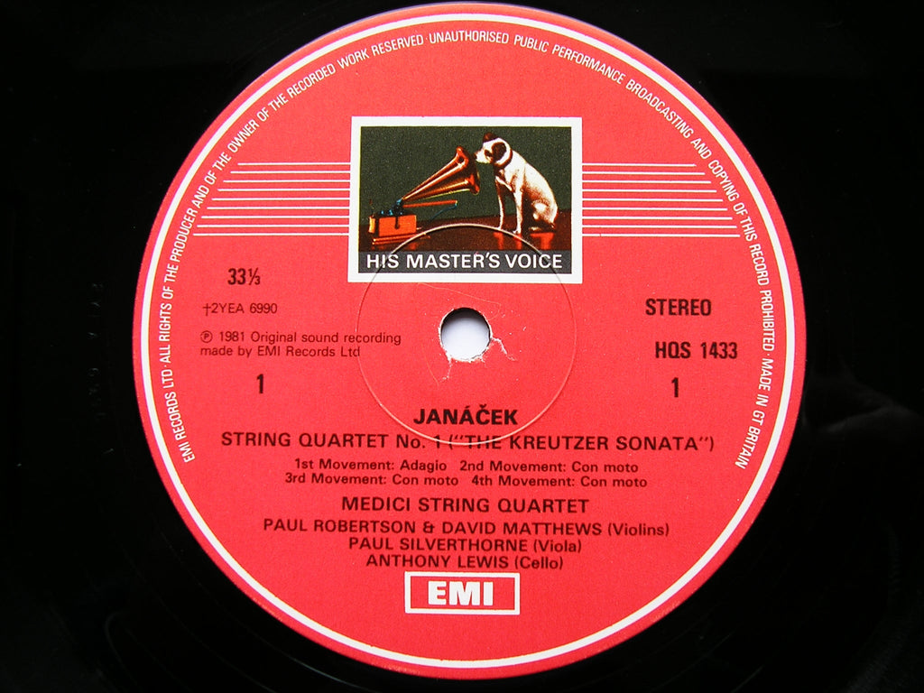 JANACEK: STRING QUARTETS Nos. 1 & 2     MEDICI STRING QUARTET    HQS 1433