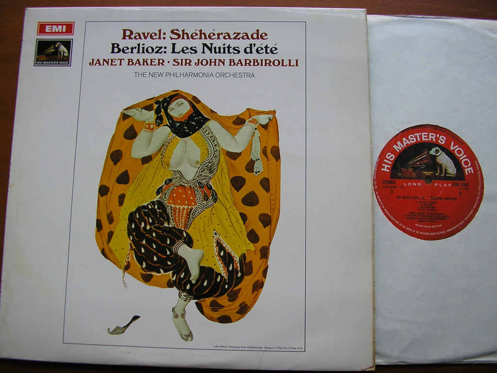 BERLIOZ: LES NUITS D'ETE / RAVEL: SHEHERAZADE JANET BAKER / NEW PHILHARMONIA / SIR JOHN BARBIROLLI      ASD 2444