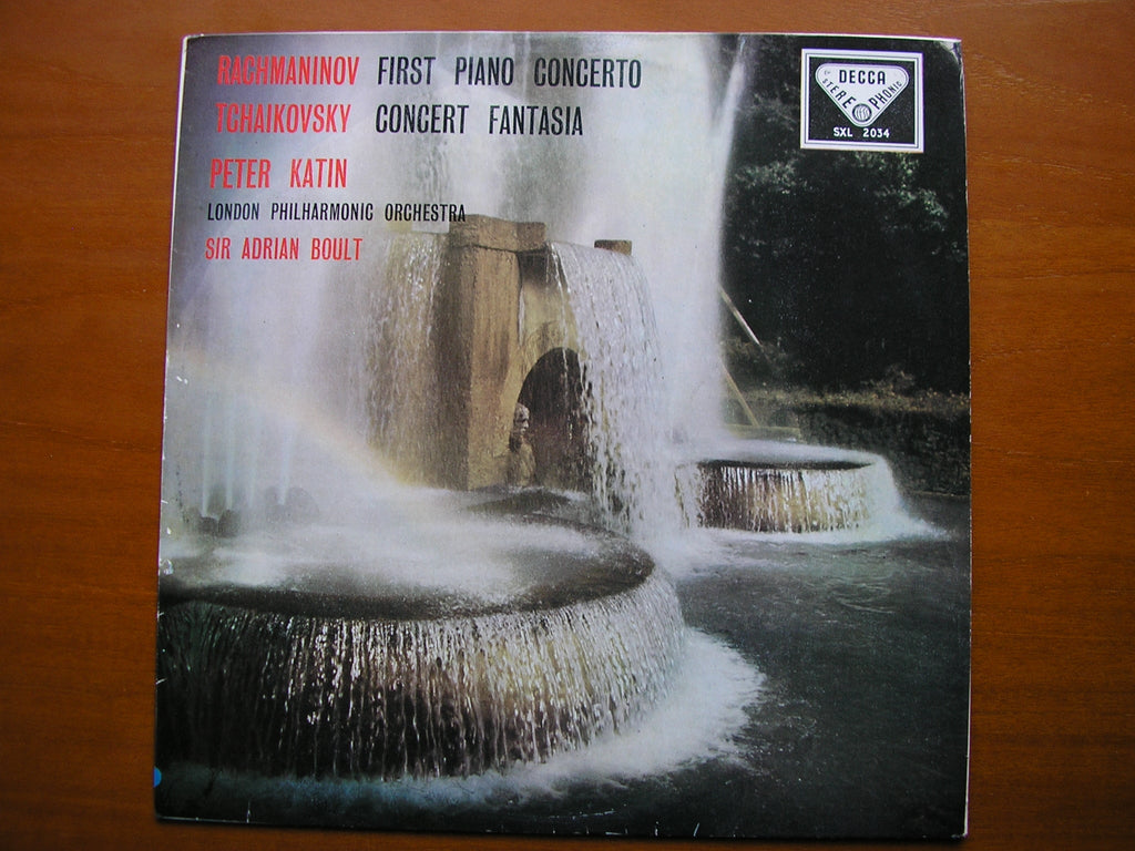 RACHMANINOV: PIANO CONCERTO No. 1 / TCHAIKOVSKY: CONCERT FANTASIA      KATIN / LPO / BOULT       SXL 2034