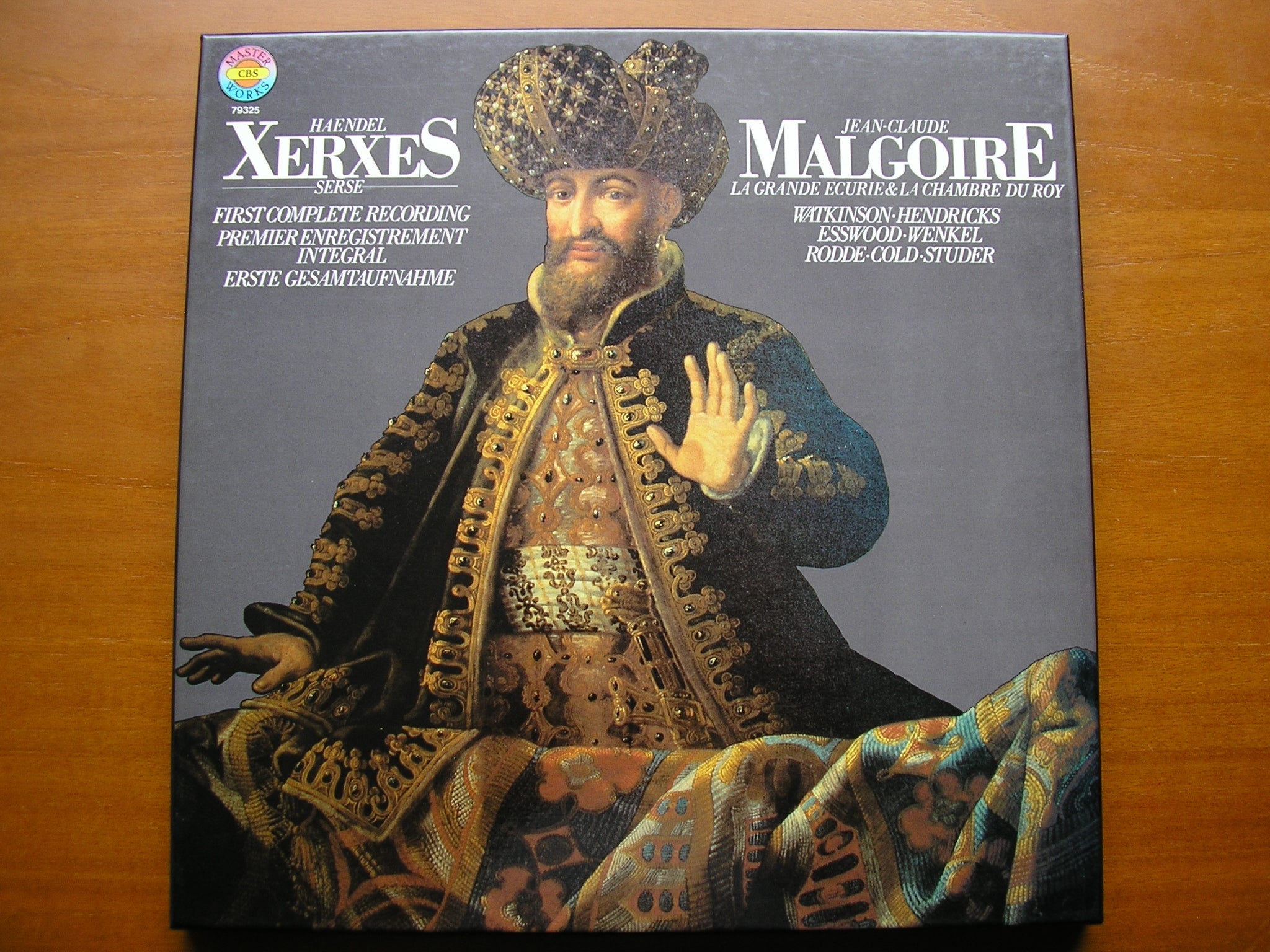 HANDEL: XERXES (1738)      SOLOISTS / LA GRANDE ECURIE ET LA CHAMBRE DU ROY / MALGOIRE    3LP    79325                  3LP
