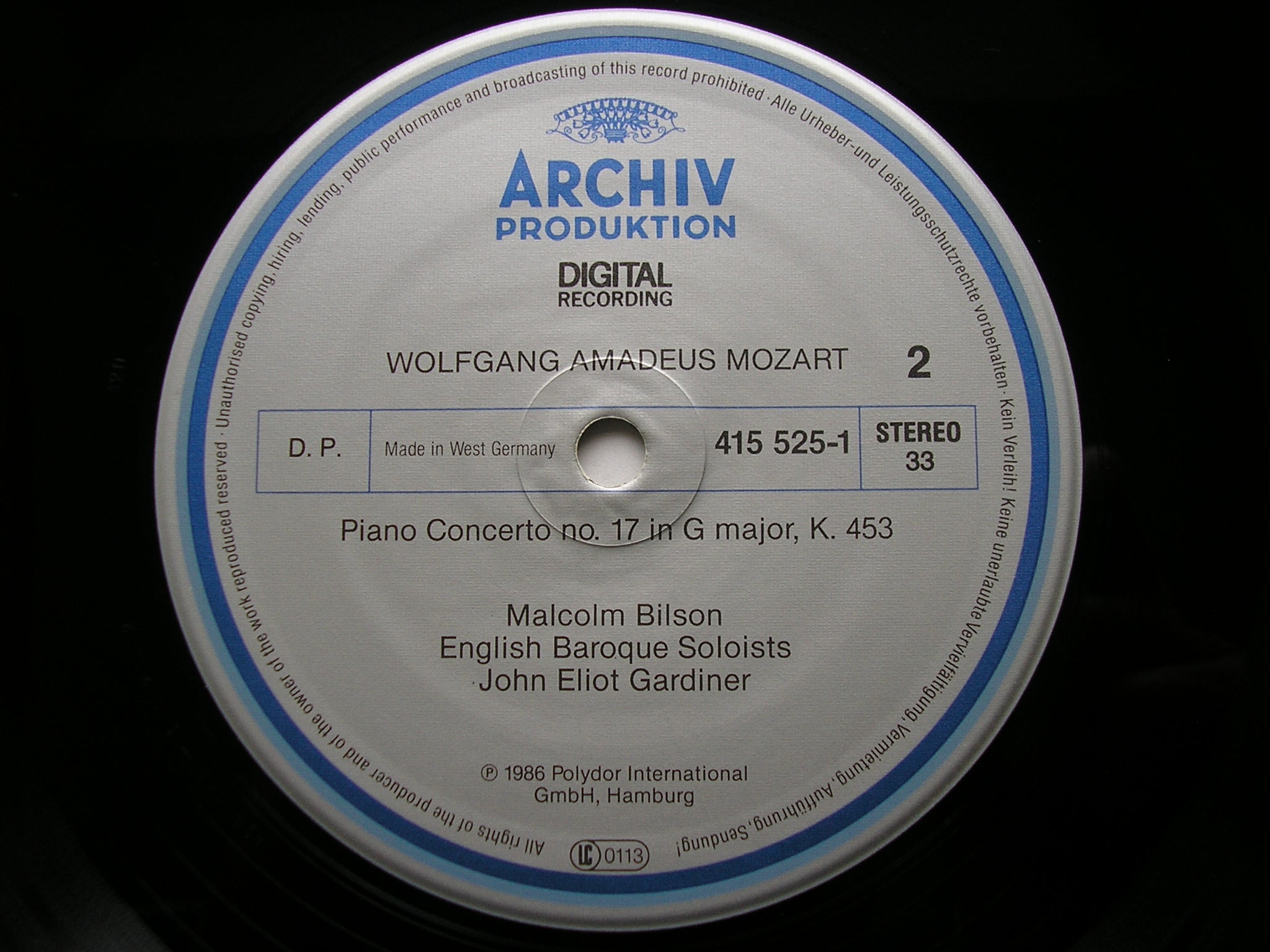 MOZART: THE PIANO CONCERTOS     MALCOLM BILSON / ENGLISH BAROQUE SOLOISTS / GARDINER     DG ARCHIV    8 LP + 2 CD