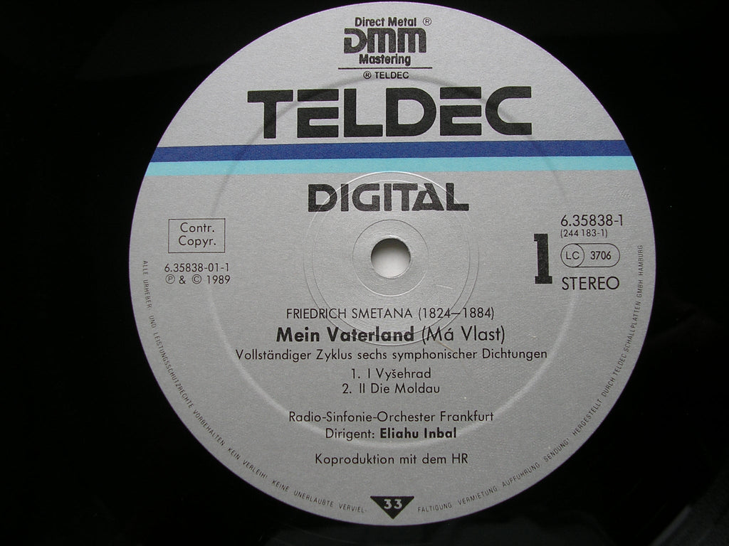 SMETANA: MA VLAST / THE BARTERED BRIDE excerpts       INBAL / FRANKFURT RADIO SYMPHONY     2LP     6.35838 EK