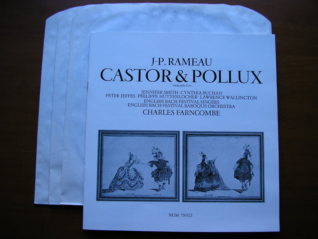 RAMEAU: CASTOR & POLLUX (1754)     SOLOISTS / ENGLISH BACH FESTIVAL BAROQUE ORCHESTRA / FARNCOMBE    3LP    NUM 750323