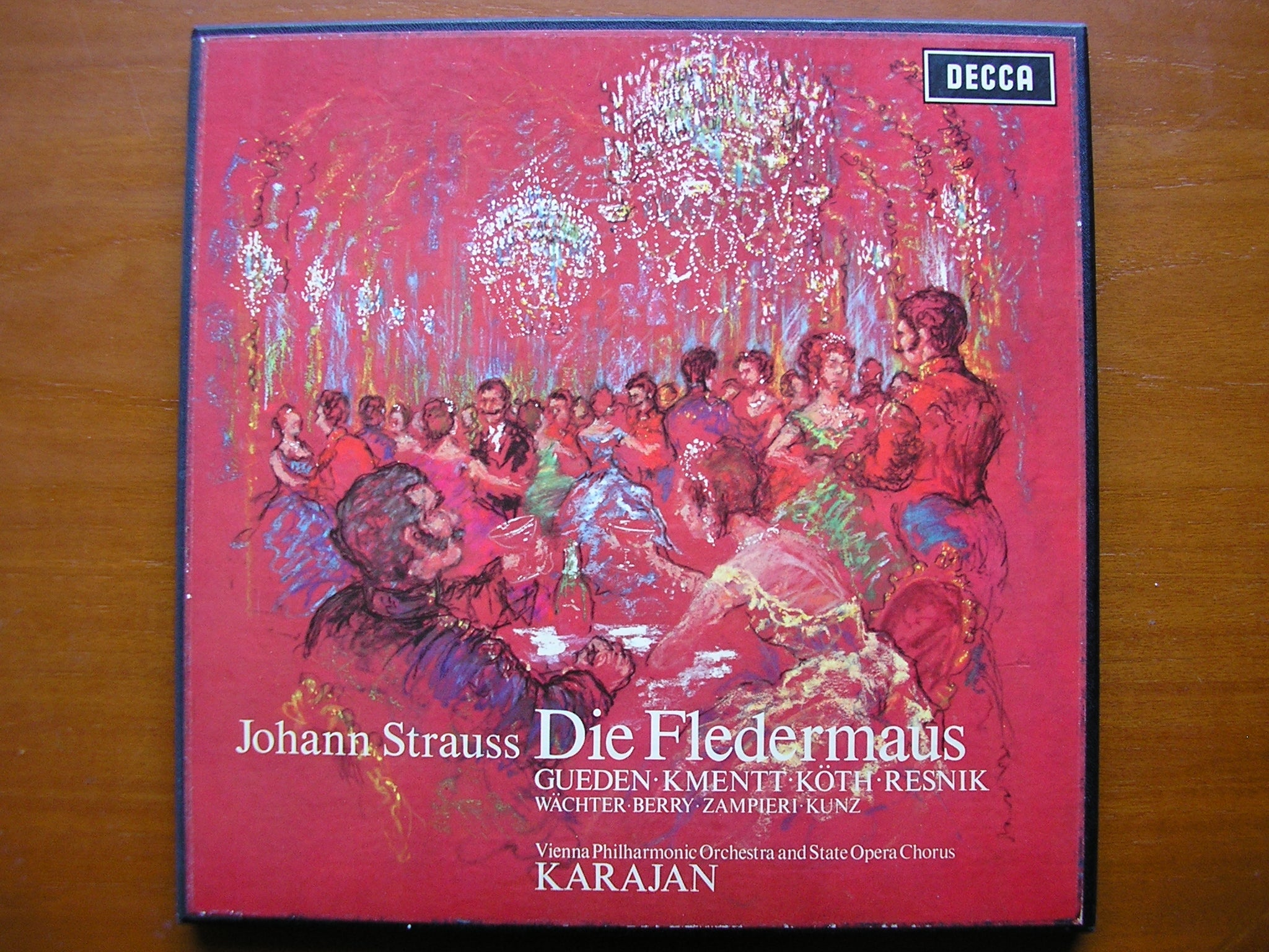 SXL 6015 / 6  STRAUSS: DIE FLEDERMAUS     GUEDEN / RESNIK / WAECHTER / VIENNA PHILHARMONIC / KARAJAN      ED1