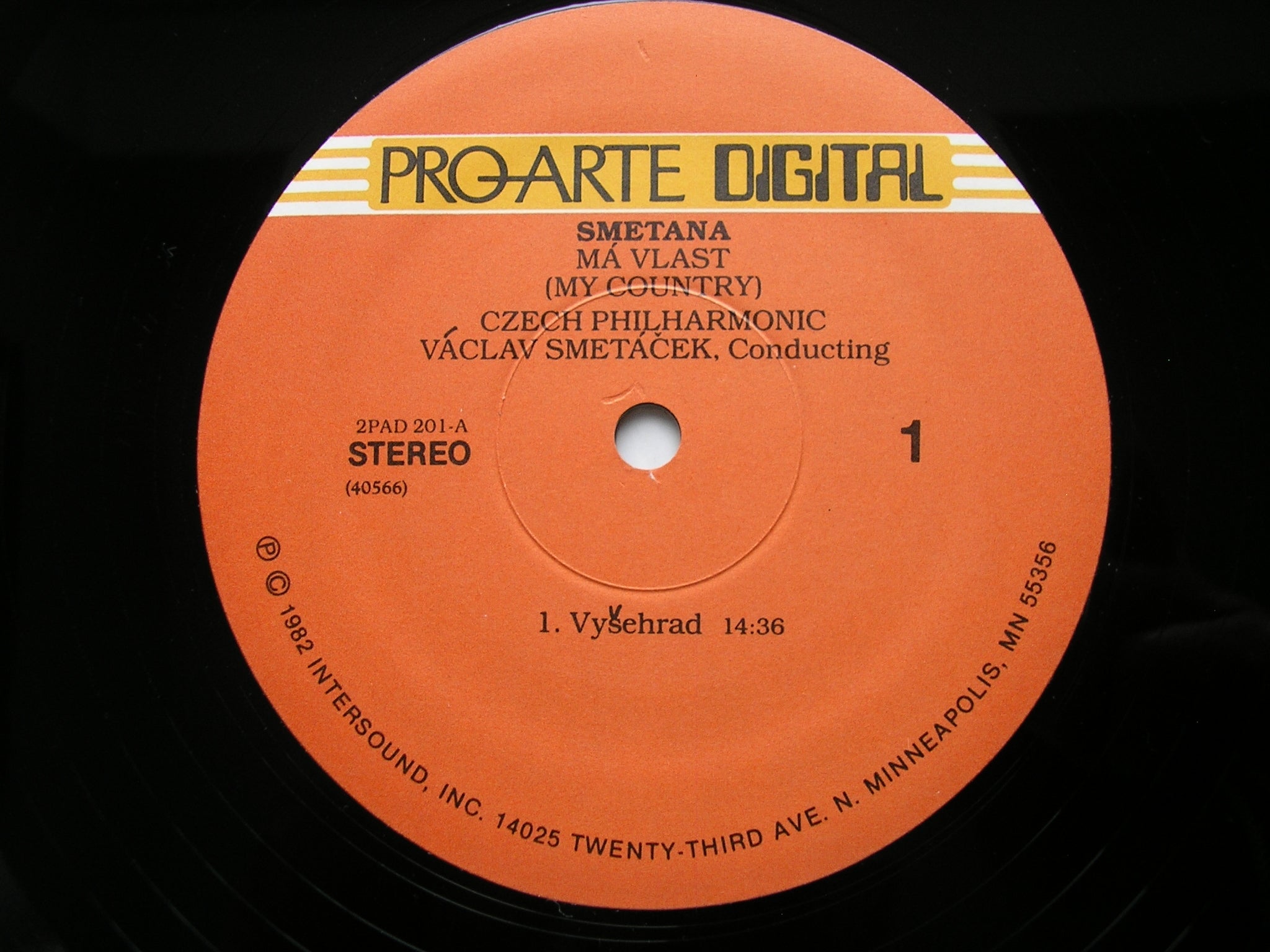 SMETANA: MA VLAST      CZECH PHILHARMONIC / SMETACEK     2 LP      2PAD 201