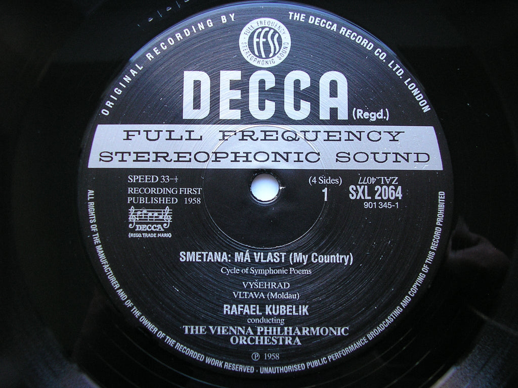 SXL 2064 / 5 SMETANA : MA VLAST KUBELIK / VIENNA PHILHARMONIC ORCHESTRA