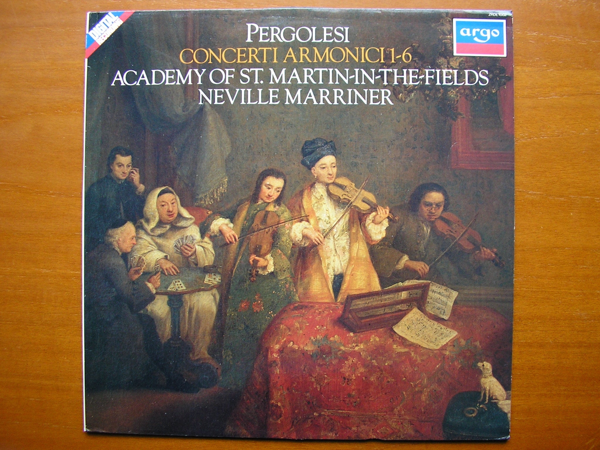 PERGOLESI: CONCERTI ARMONICI Nos. 1 - 6      ASMIF / MARRINER    ZRDL 1002