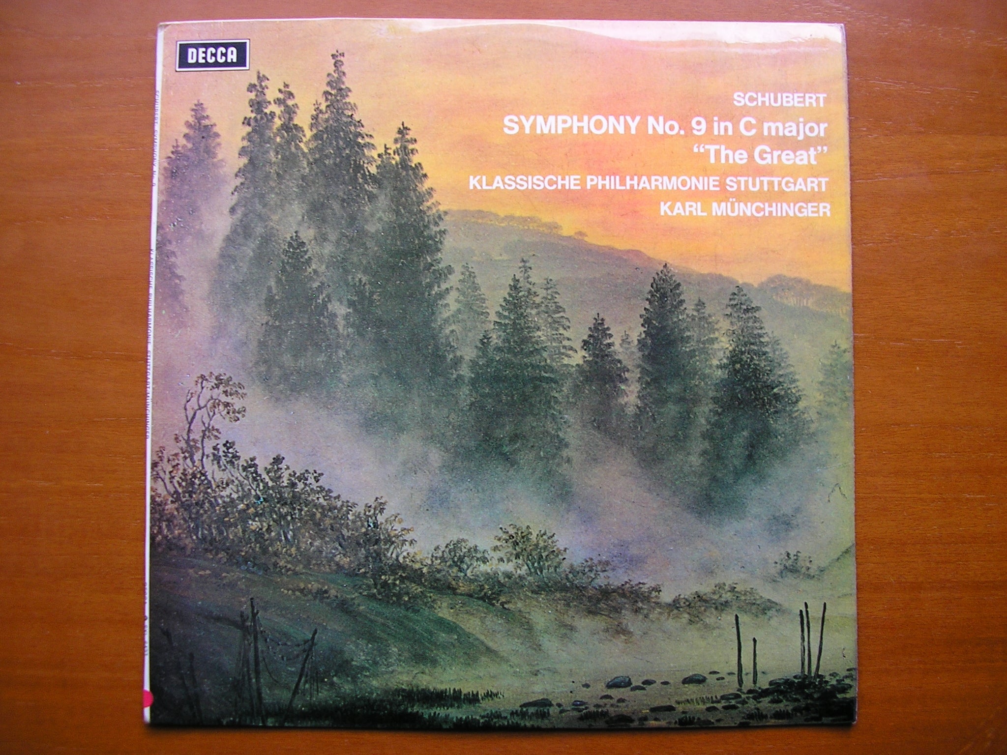 SXL 6427 SCHUBERT: SYMPHONY No. 9      MUNCHINGER / STUTTGART KLASSISCHE PHILHARMONIE     ED3