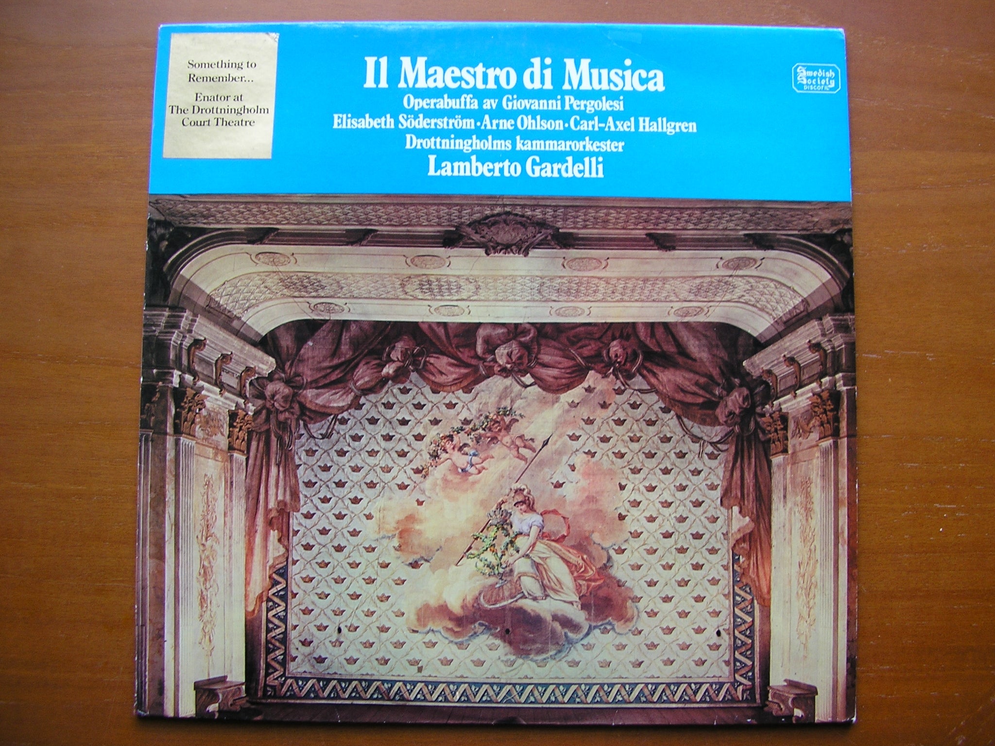 PERGOLESI: THE MUSIC MASTER  (1731)    SOLOISTS / DROTTNINGHOLM CHAMBER ORCHESTRA / GARDELLI      SLT 33253