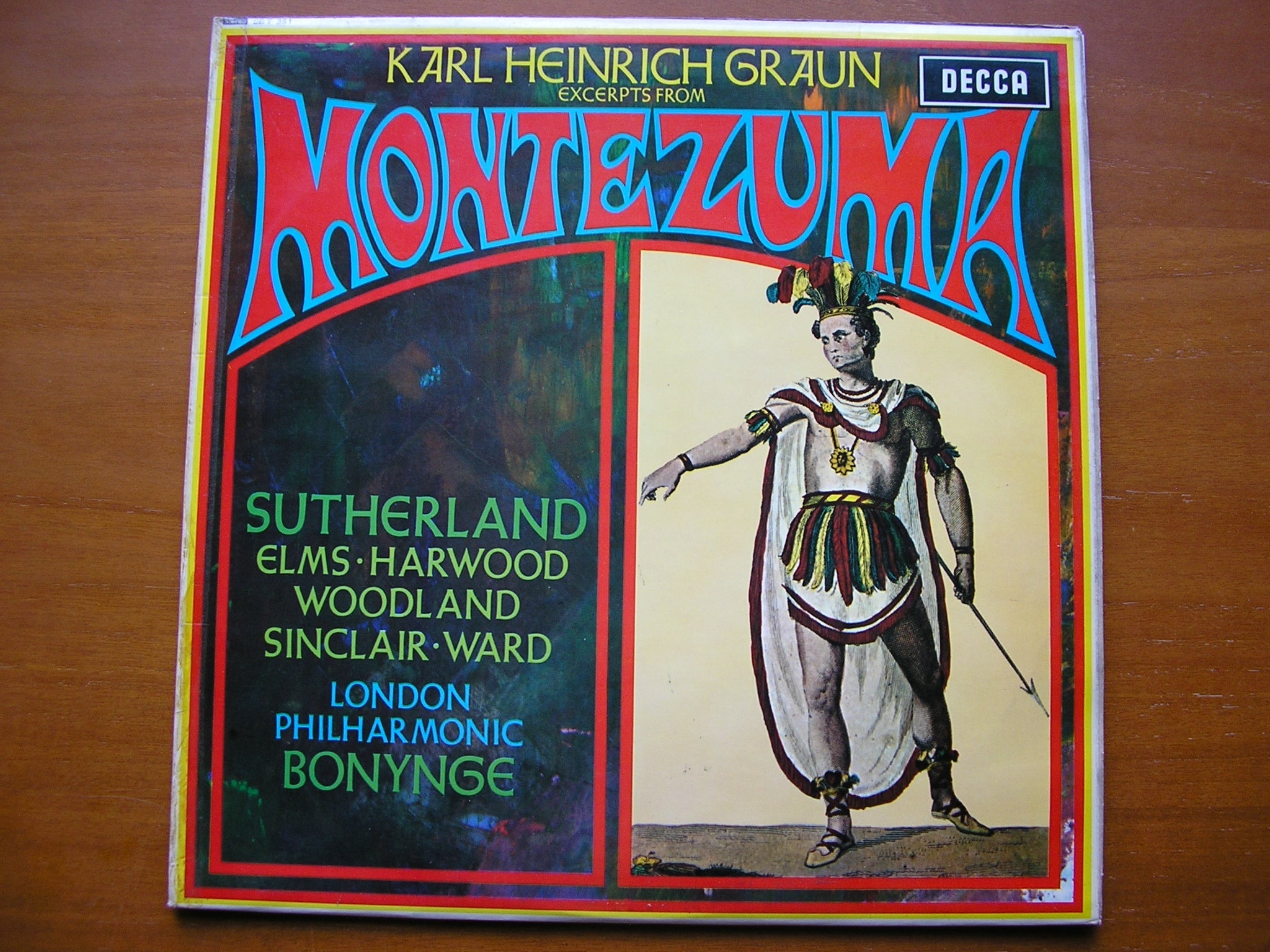 GRAUN: MONTEZUMA (1755)   excerpts     SOLOISTS / LONDON PHILHARMONIC / BONYNGE     SET 351