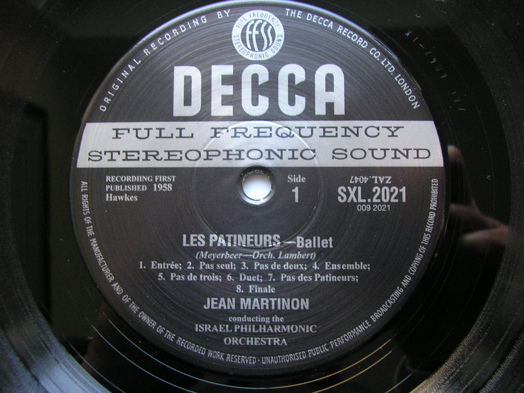 SXL 2021 MEYERBEER: LES PATINEURS / MASSENET: LE CID ballet music MARTINON / ISRAEL PHILHARMONIC