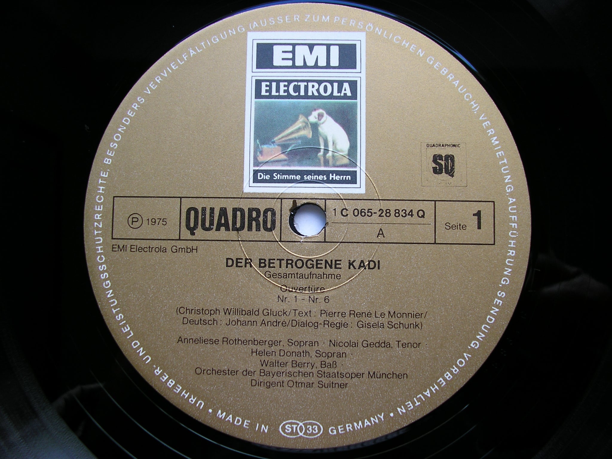 GLUCK: LE CADI DUPE  (1761)       SOLOISTS / BAVARIAN STATE OPERA / SUITNER      065-28 834