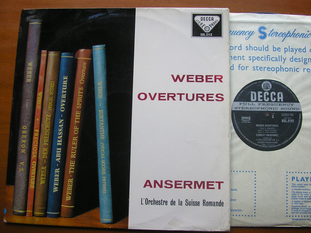 SXL 2112 WEBER: SIX OVERTURES ANSERMET / SUISSE ROMANDE