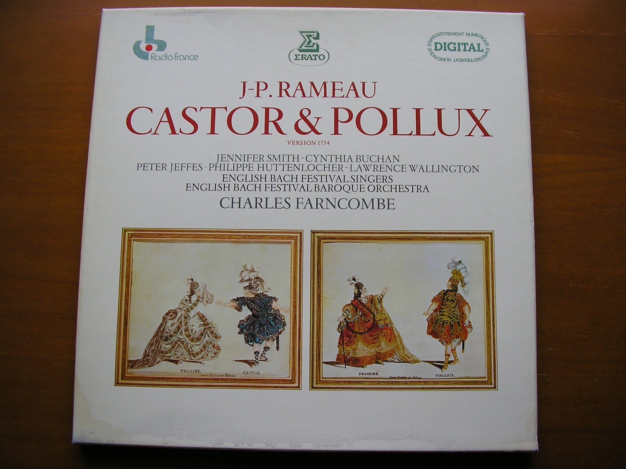 RAMEAU: CASTOR & POLLUX (1754)     SOLOISTS / ENGLISH BACH FESTIVAL BAROQUE ORCHESTRA / FARNCOMBE    3LP    NUM 750323