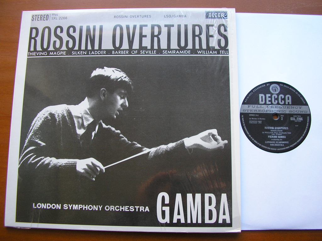 SXL 2266 ROSSINI: FIVE OVERTURES PIERINO GAMBA / LONDON SYMPHONY