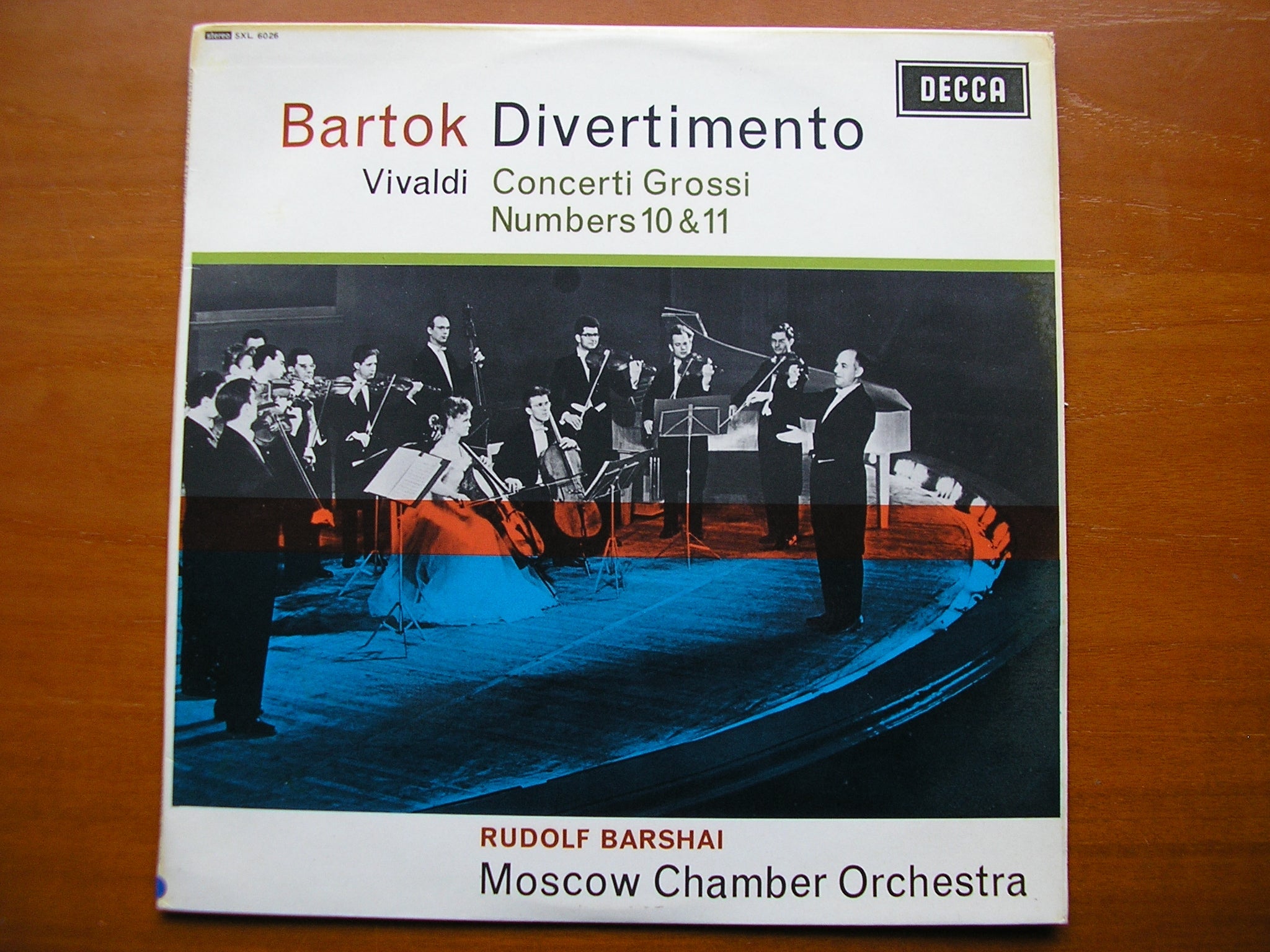 SXL 6026  BARTOK: DIVERTIMENTO / VIVALDI: CONCERTI GROSSI Nos. 10 & 11    BARSHAI / MOSCOW CHAMBER ORCHESTRA    ED1