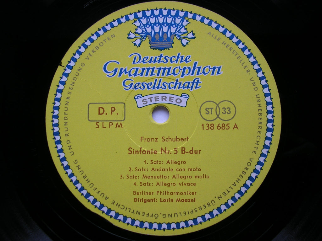 SCHUBERT: SYMPHONIES Nos. 5 & 6      MAAZEL / BERLIN PHILHARMONIC    138 685