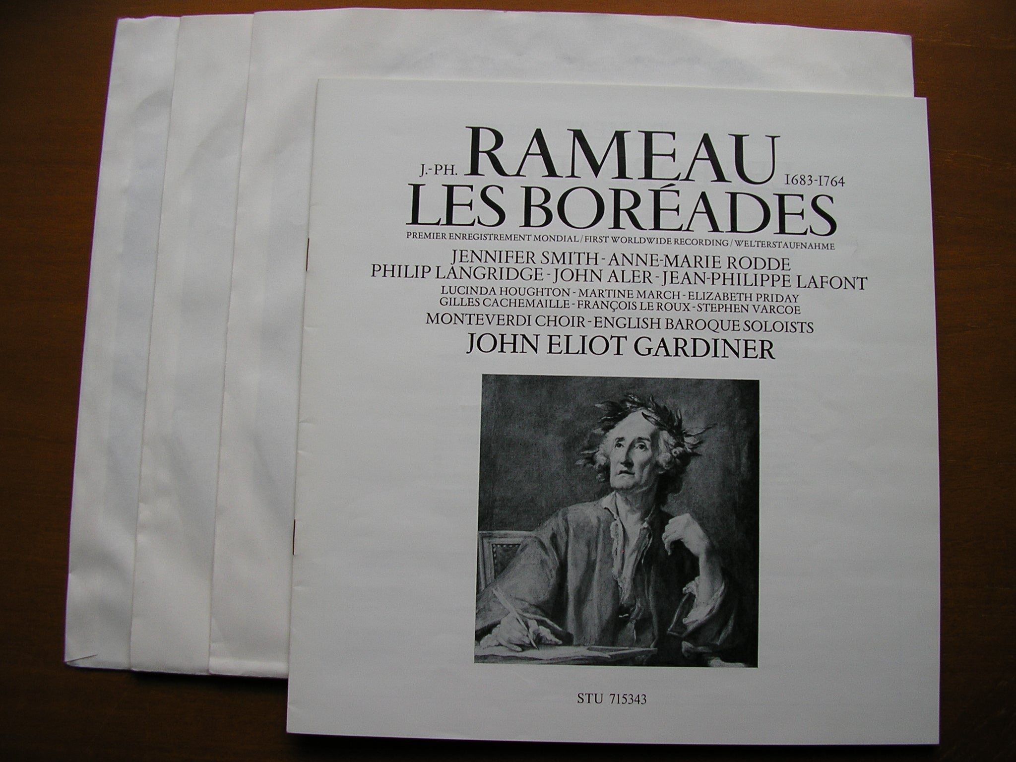 RAMEAU: LES BOREADES (1764)    SOLOISTS / ENGLISH BAROQUE SOLOISTS / GARDINER    3LP    STU 715343