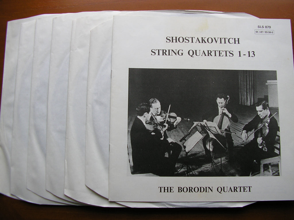 SHOSTAKOVICH: STRING QUARTETS 1 - 13 & 14 / 15  THE BORODIN QUARTET & THE BEETHOVEN QUARTET    SLS 879 & HQS 1362