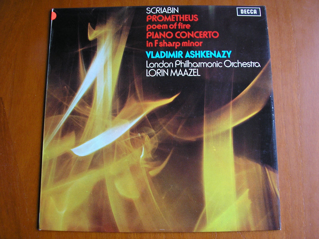 SXL 6527 SCRIABIN: PROMETHEUS / PIANO CONCERTO ASHKENAZY / LONDON PHILHARMONIC / MAAZEL test pressing