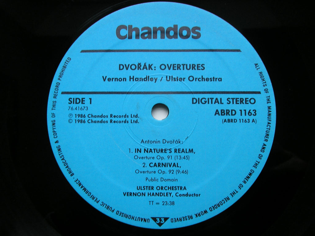 DVORAK: SCHERZO CAPRICCIOSO / OVERTURES Othello / In Nature's Realm / Carnival    HANDLEY / ULSTER ORCHESTRA    ABRD 1163