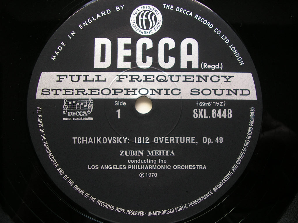 SXL 6448 TCHAIKOVSKY: 1812 OVERTURE / ROMEO & JULIET     MEHTA / LOS ANGELES PHILHARMONIC    ED3
