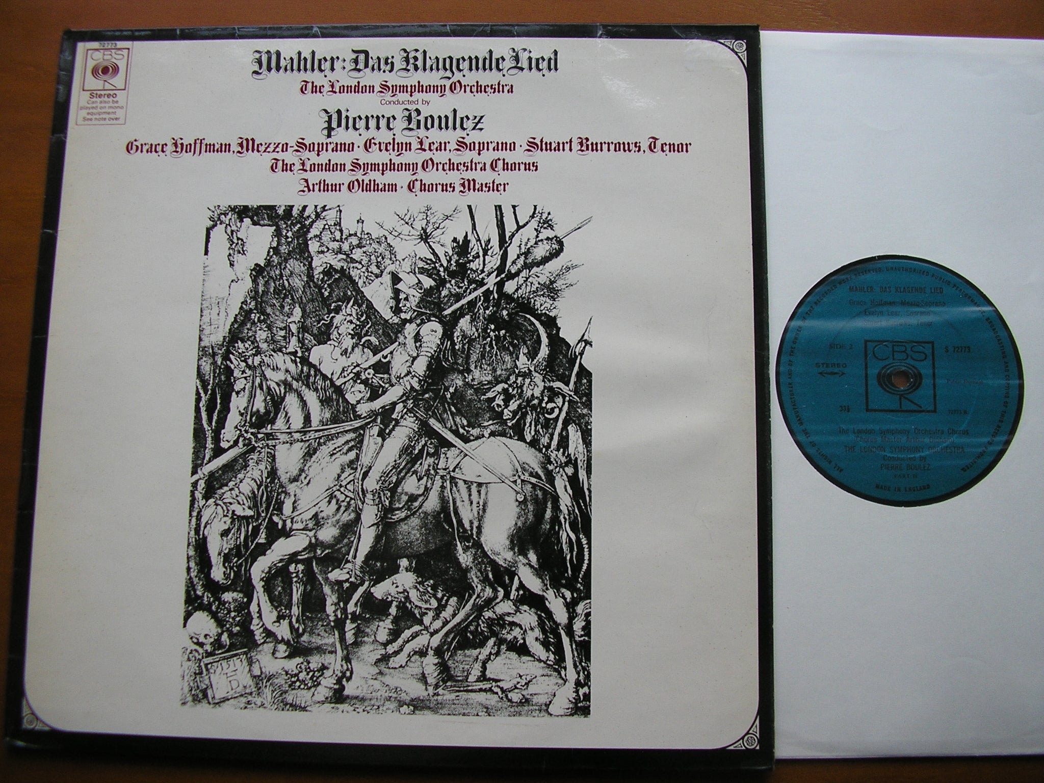 MAHLER: DAS KLAGENDE LIED      SOLOISTS / LONDON SYMPHONY / BOULEZ     72773
