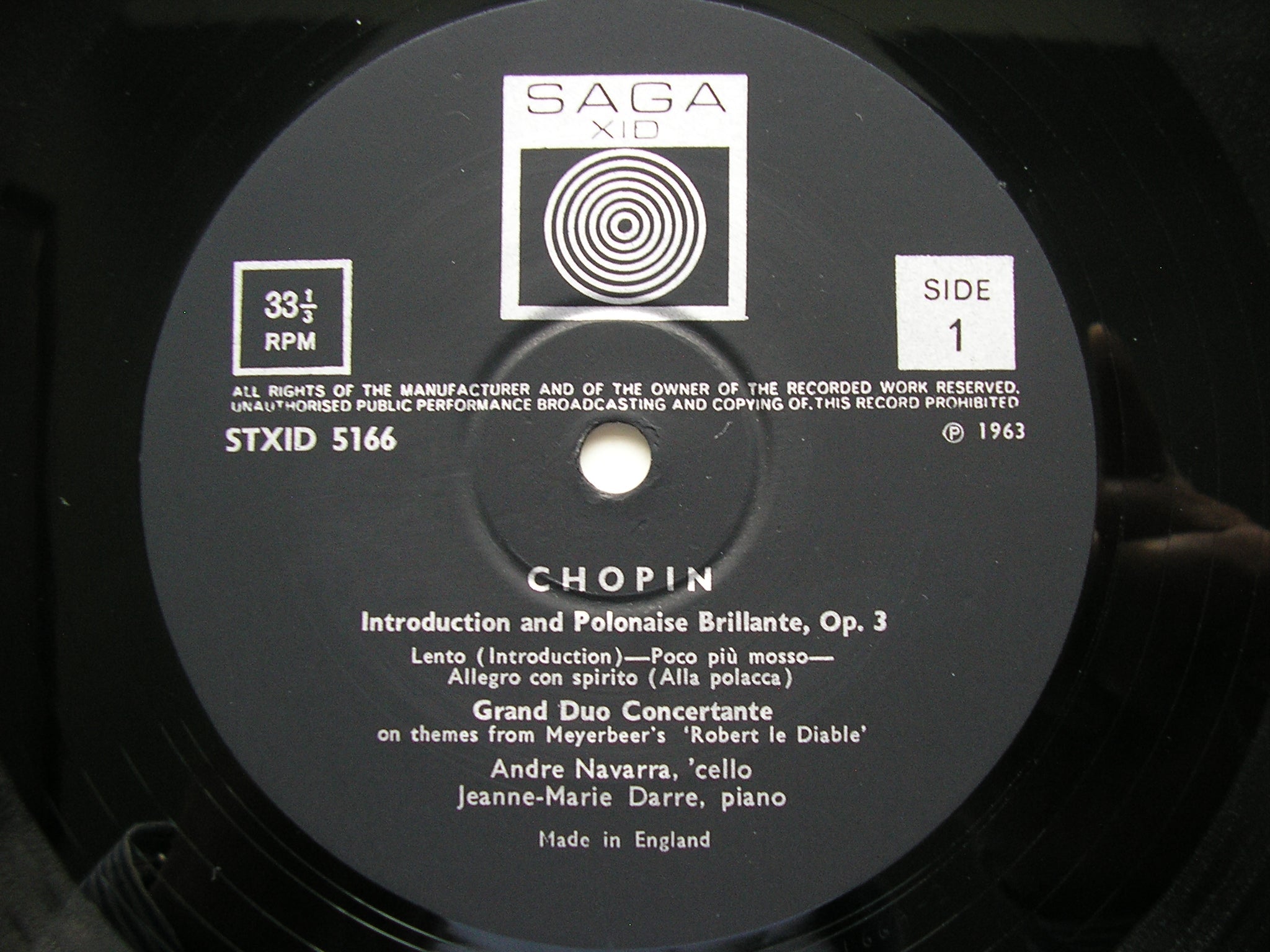 CHOPIN: COMPLETE WORKS FOR CELLO      NAVARRA / DARRE      SAGA 5166