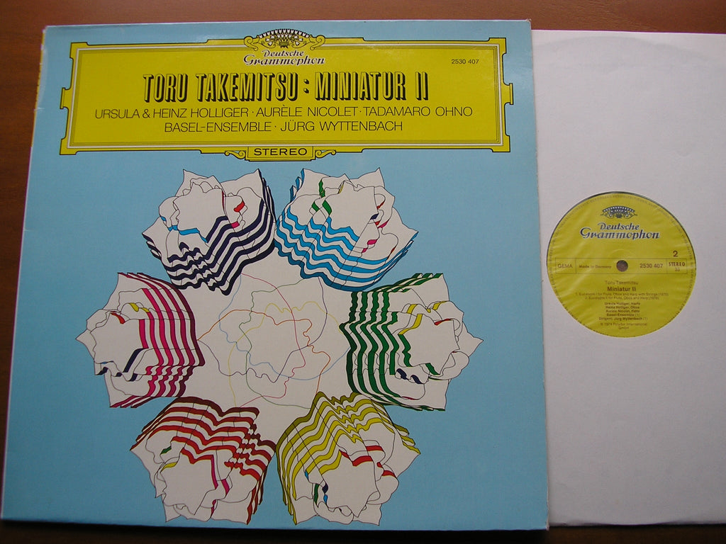 TAKEMITSU: MINIATUR II    URSULA & HEINZ HOLLIGER / AURELE NICOLET / TADAMARO OHNO / BASLE ENSEMBLE /  WYTTENBACH     2530 407