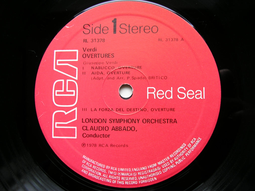 VERDI: OVERTURES      ABBADO / LONDON SYMPHONY    RL 31378