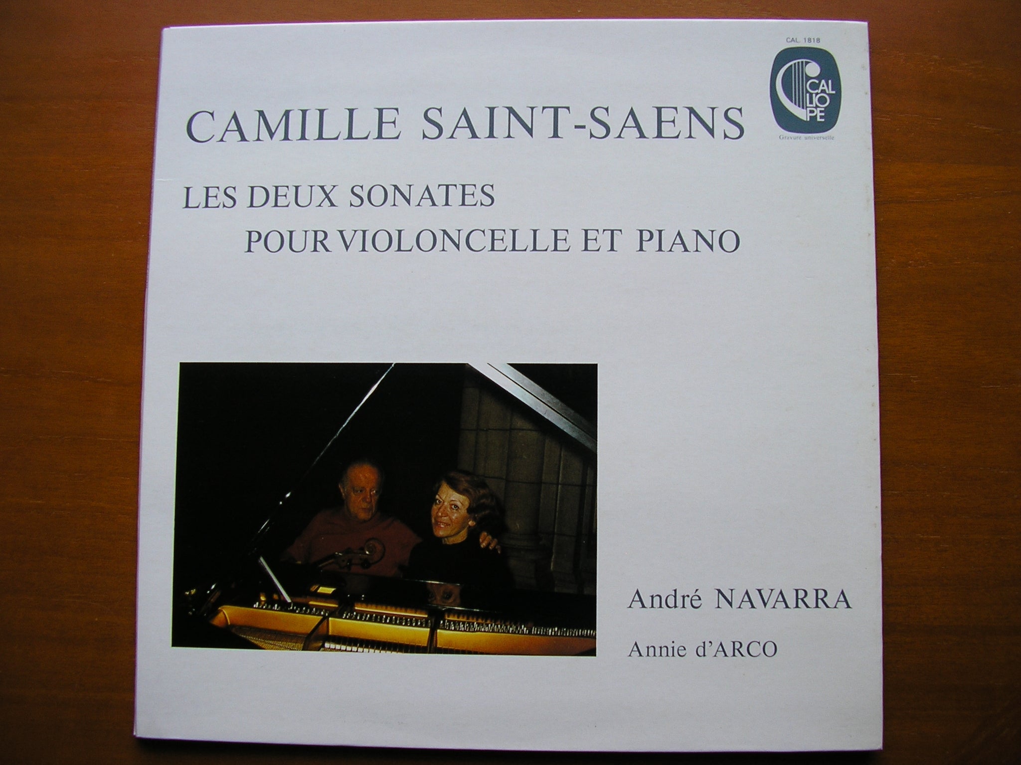 SAINT-SAENS: THE TWO SONATAS FOR CELLO & PIANO      NAVARRA / d'ARCO      CAL 1818