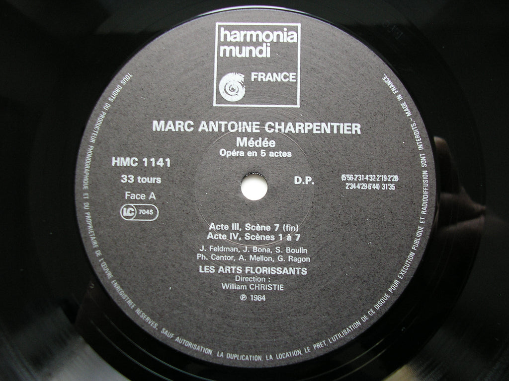 CHARPENTIER: MEDEE   FELDMAN / RAGON / MELLON / BONA / LES ARTS FLORISSANTS / CHRISTIE     3LP     HMC 1139-41