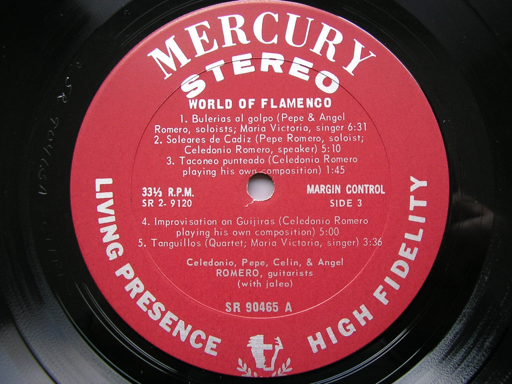 WORLD OF FLAMENCO  THE ROMEROS    MERCURY SR 2 9120