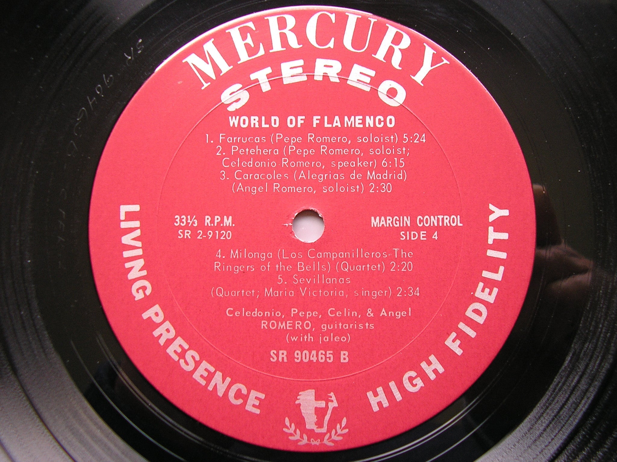 WORLD OF FLAMENCO  THE ROMEROS    MERCURY SR 2 9120