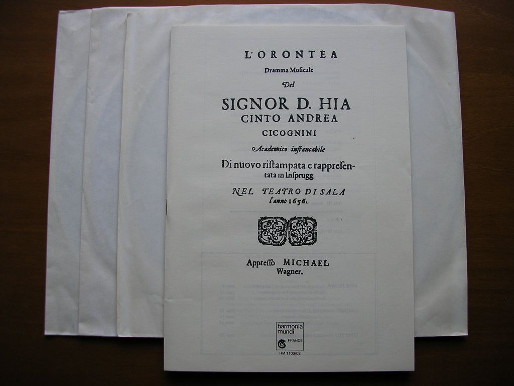 CESTI: ORONTEA    MOLINARI / DE MAY / POULENARD / FELDMAN / ENSEMBLE INSTRUMENTAL / JACOBS    3LP    HM 1100/02