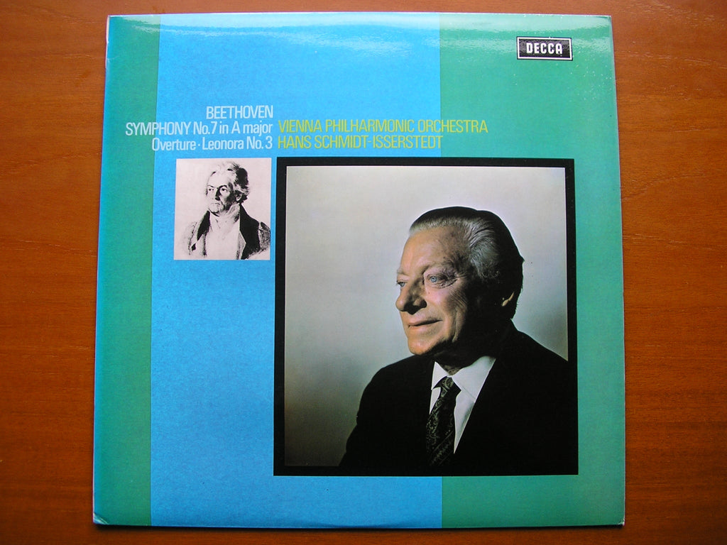 SXL 6447 BEETHOVEN: SYMPHONY No. 7 / OVERTURE Leonora No. 3     SCHMIDT-ISSERSTEDT / VIENNA PHILHARMONIC     ED4