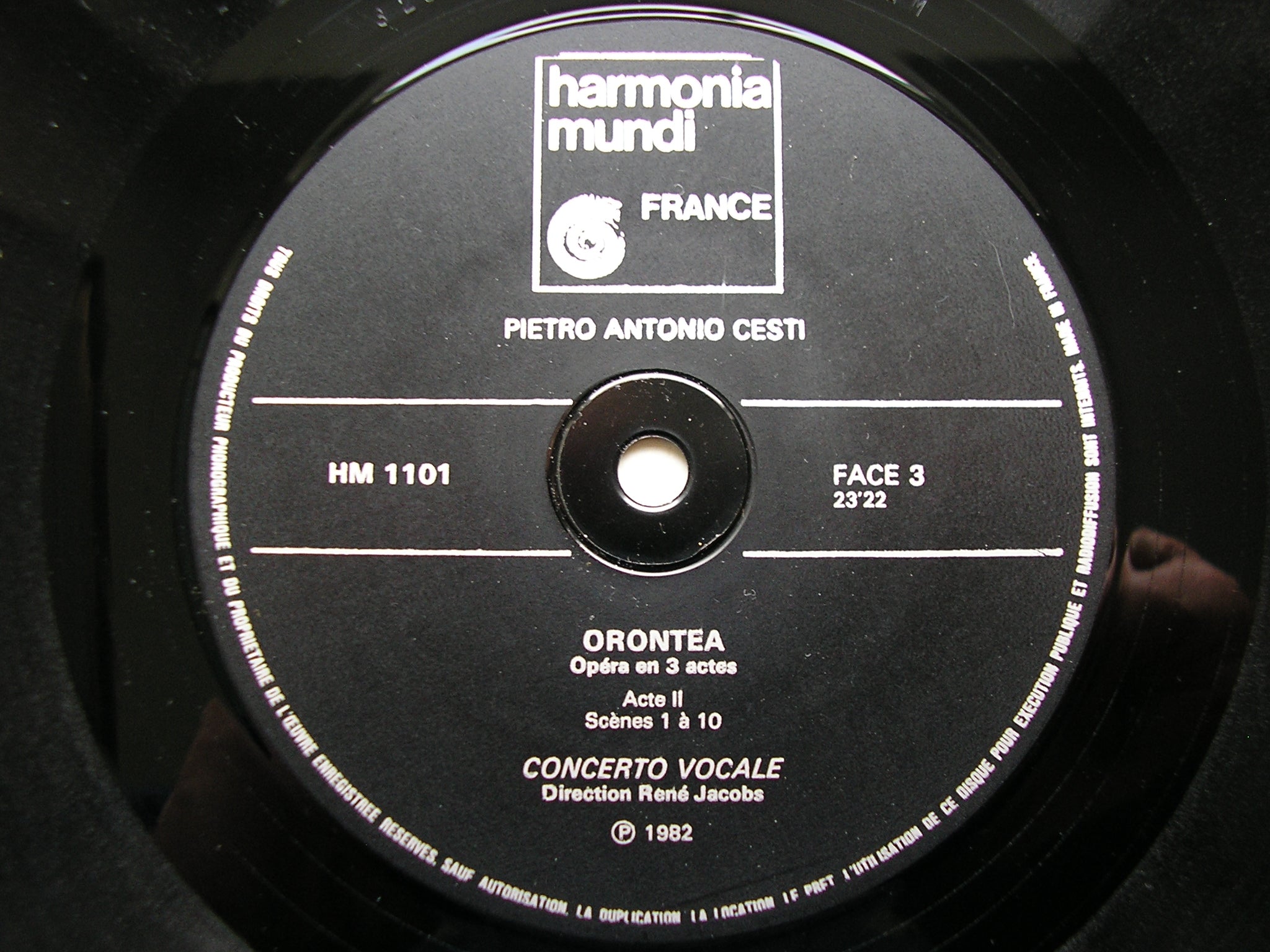CESTI: ORONTEA    MOLINARI / DE MAY / POULENARD / FELDMAN / ENSEMBLE INSTRUMENTAL / JACOBS    3LP    HM 1100/02