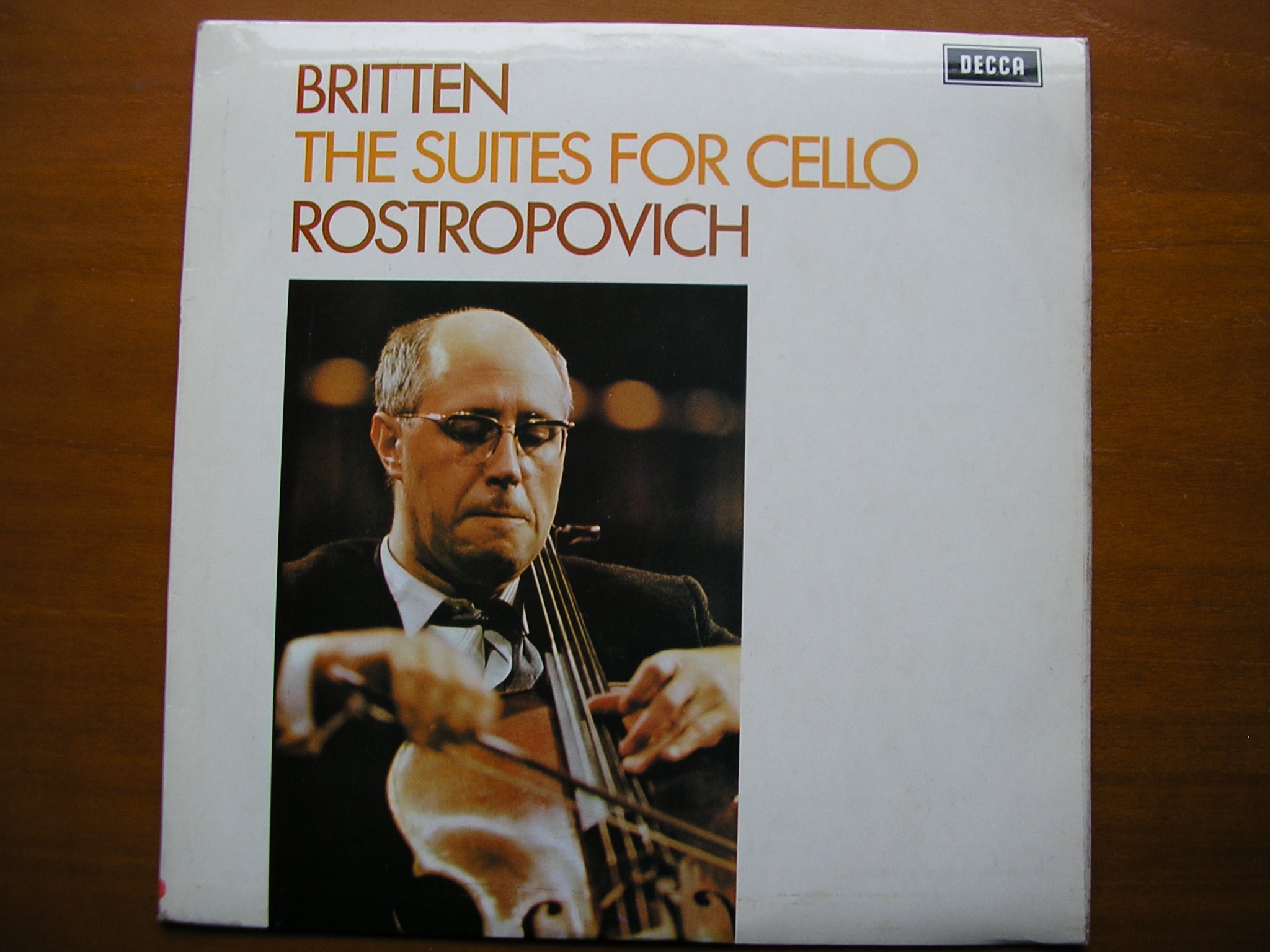 BRITTEN: THE SUITES FOR CELLO       MSTISLAV ROSTROPOVICH       SXL 6393