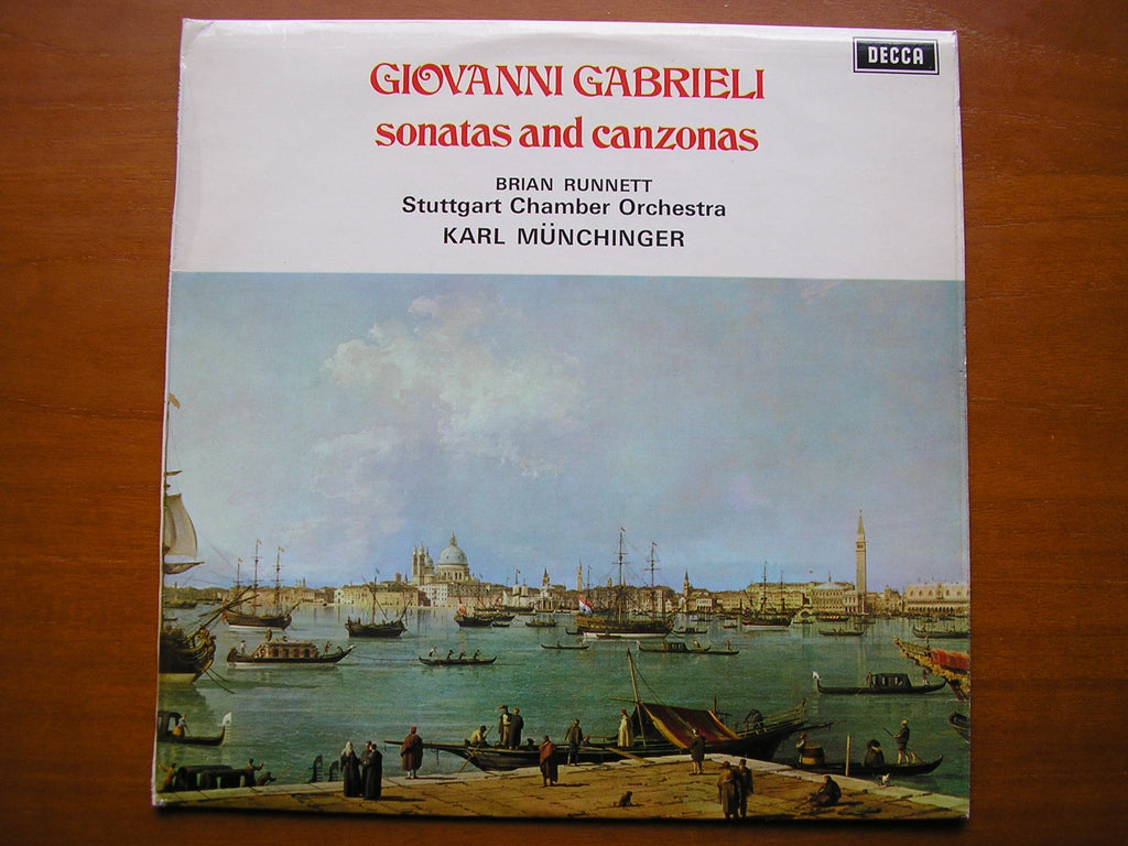 SXL 6441 GABRIELI: SONATAS & CANZONAS    RUNNETT / STUTTGART CHAMBER ORCHESTRA / MUNCHINGER     ED3
