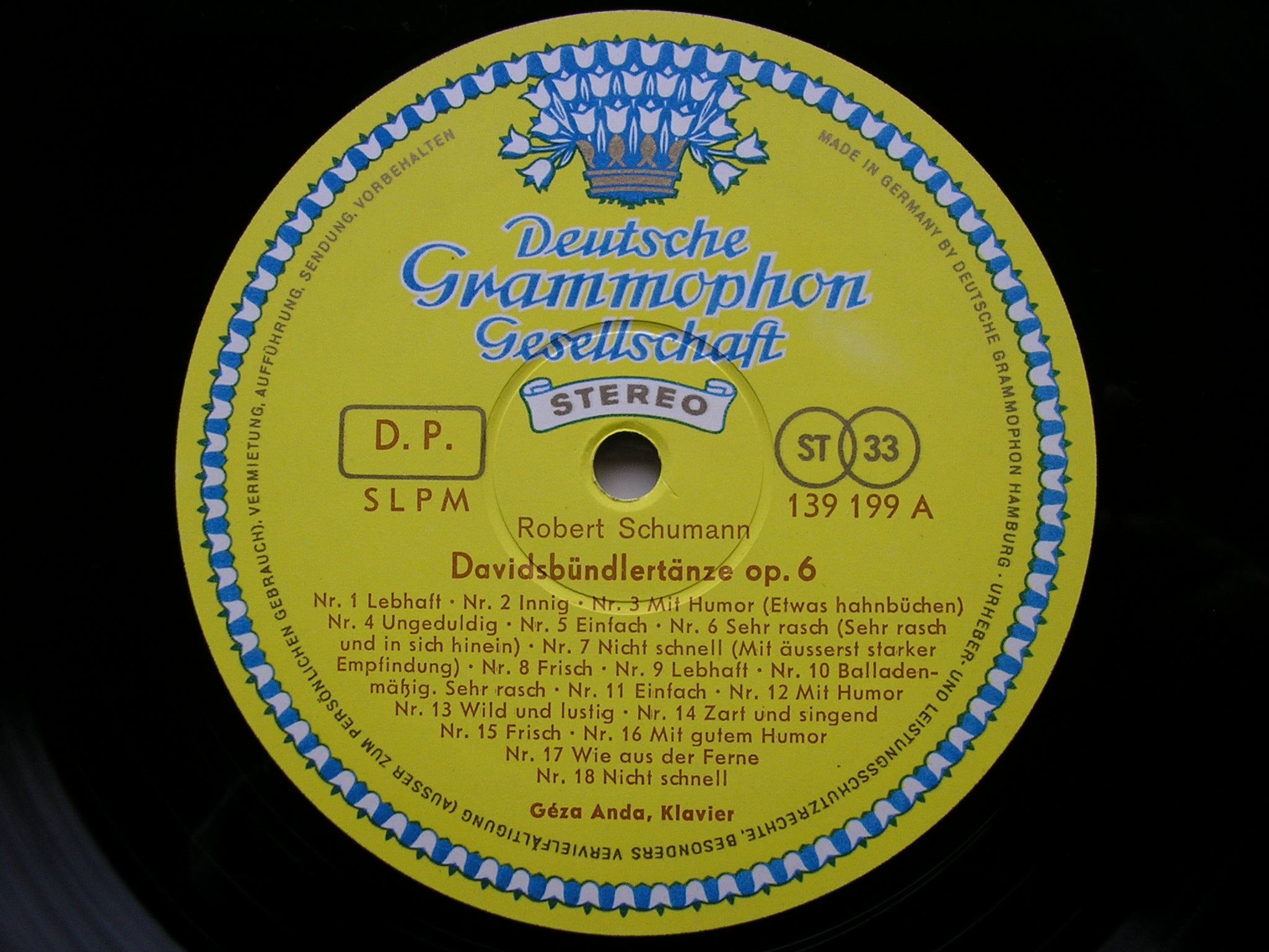 SCHUMANN: DAVIDSBUNDLERTANZE Op. 6 / KREISLERIANA Op. 16     GEZA ANDA    139 199